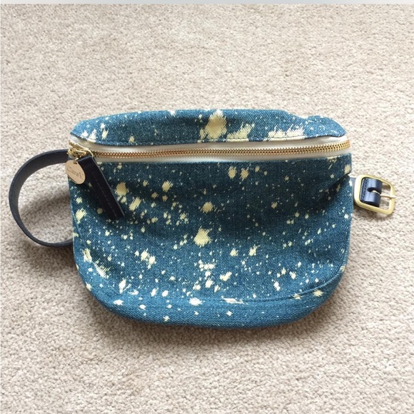 Like New Clare V. Denim Fanny Pack - Picture 1 of 4
